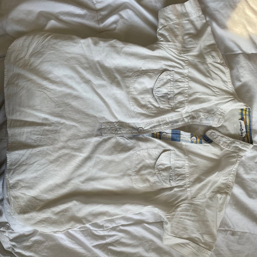 white cotton top from DUO nyc